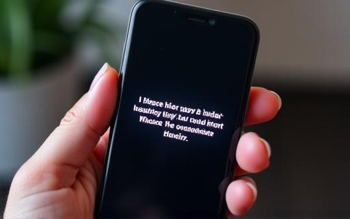 Smartphone mit Softwarefehler